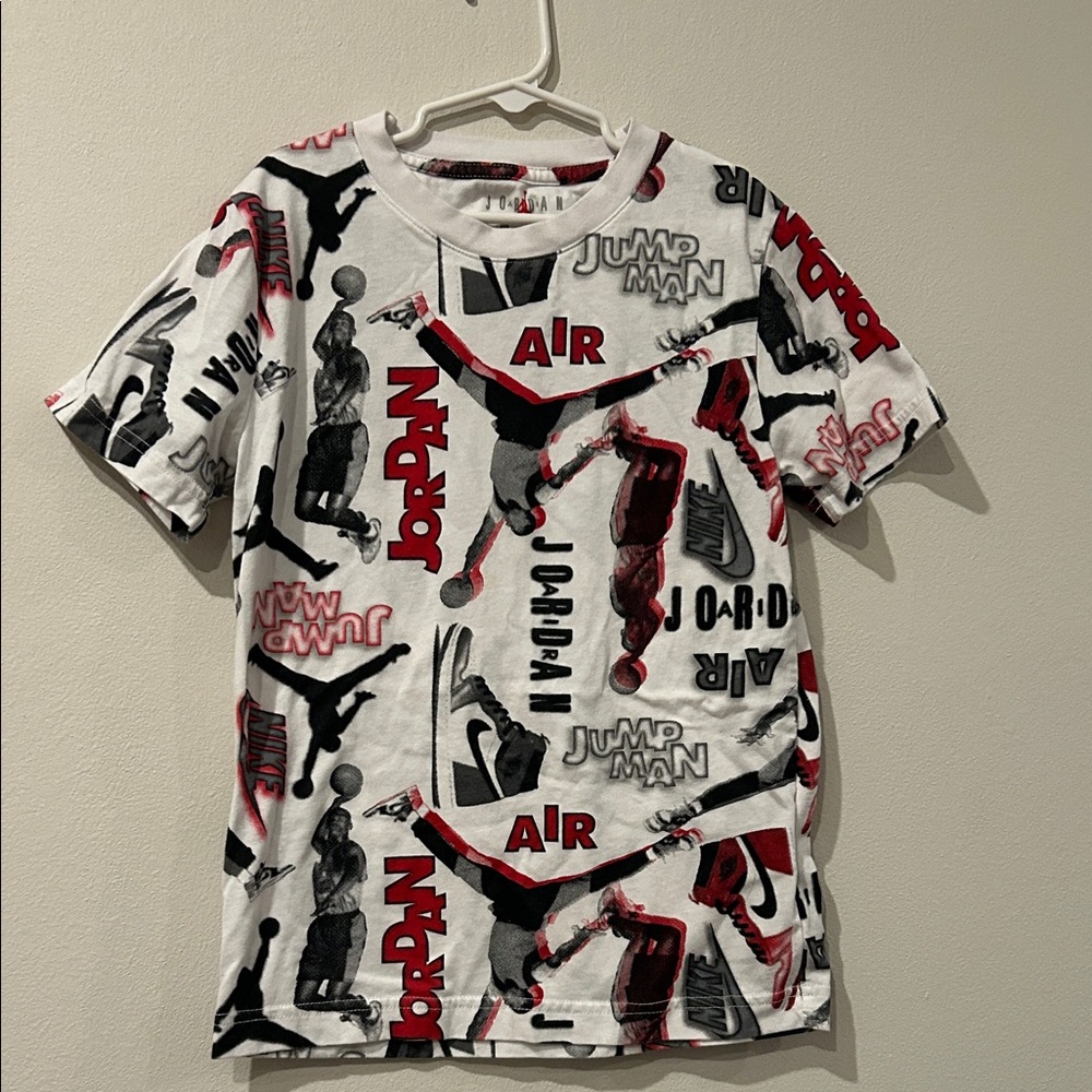 Nike Jordan “Jumpman” All-Over Print T-Shirt 👟 Kids 8–10Y (Small)